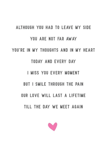 LOSS BEREAVEMENT Thinking of you Card 15167 created by Mad Philomena