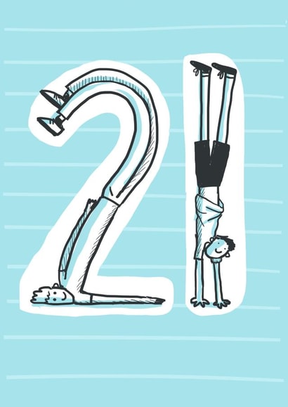 21 yoga Birthday Card 25738 created by Sarah Ray