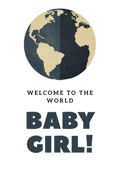 World Baby Girl Card created by Rachey Jay Crafts