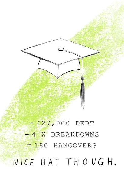 27,000 debt Congratulations Card 10753 created by Harriet Popham