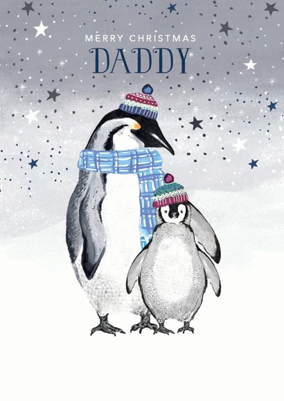 Daddy Penguin Christmas created by Louise Tiler