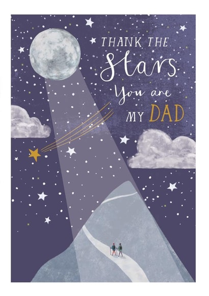 Cute Birthday Card - Dad - Thank The Stars You Are My Dad created by Louise Tiler