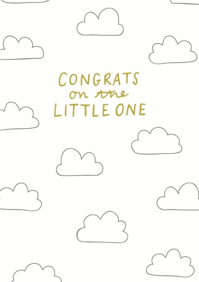 congratulations little New Baby Card 8779 created by Sioux Alice