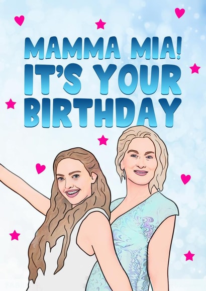 musical mamma mia Birthday Card 10077 created by Hey Huns It's Nicole