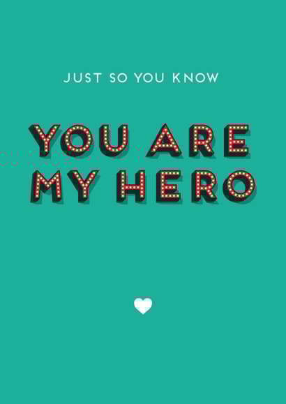 hero proud Love & Friendship Card 9893 created by Jon Hall Design