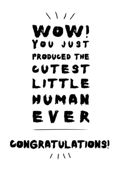 wow produced New Baby Card 10315 created by Hello Geronimo