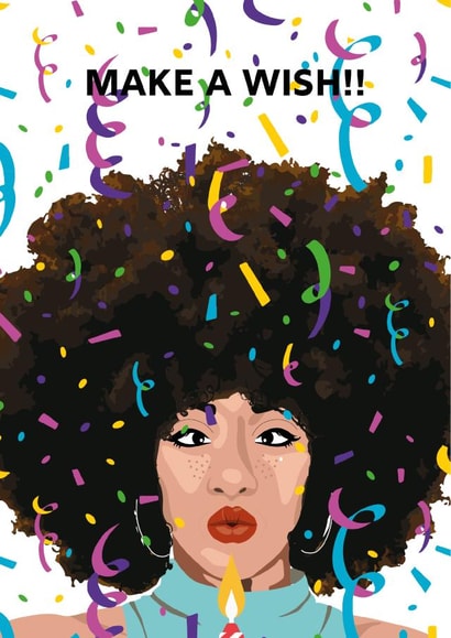 candle illustration Birthday Card 15593 created by Tyra Cadogan