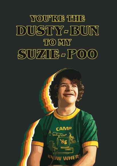 stranger things dustybun Anniversary Card 13554 created by Bonne Nouvelle