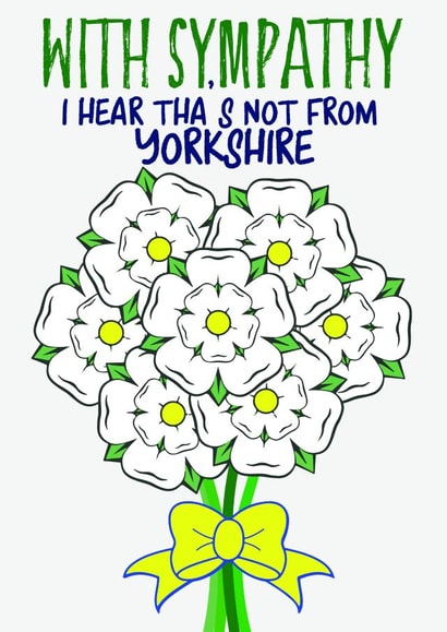 yorkshire funny Card 13503 created by Oh My! Designs