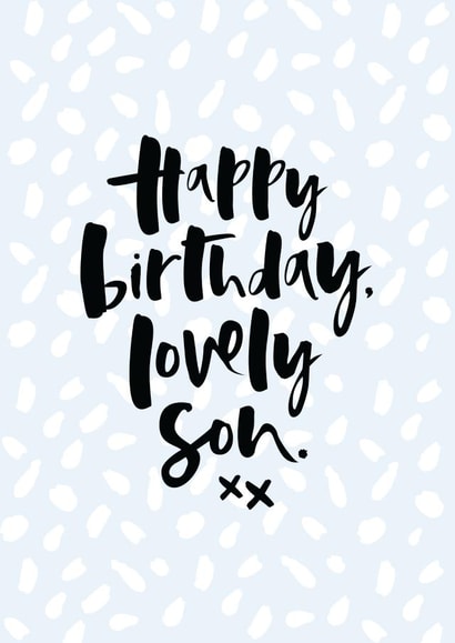son lovely Birthday Card 10554 created by Too Wordy