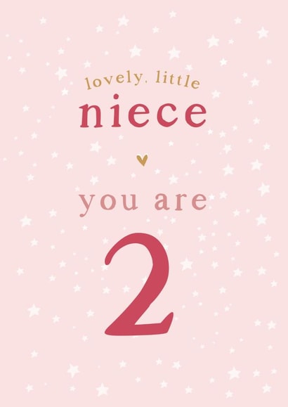 niece 2nd Birthday Card 10561 created by Too Wordy