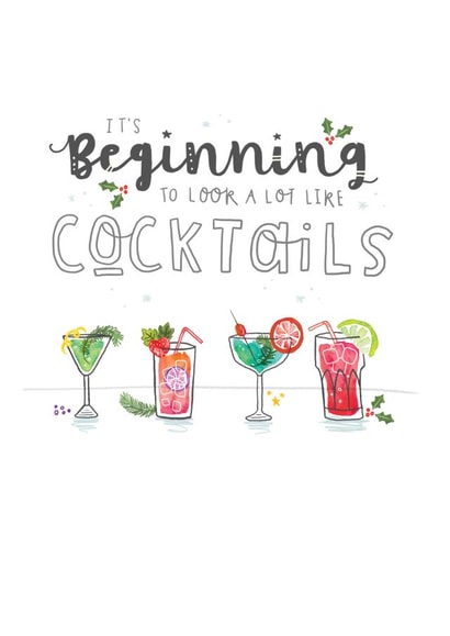 beginning look Christmas Card 11065 created by Blue Kiwi Design