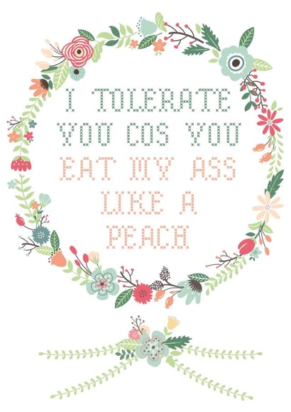 rude ass Anniversary Card 29874 created by Em Eato