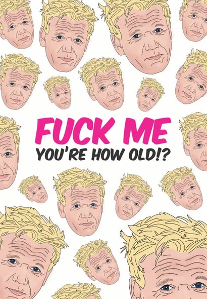 gordon ramsay Birthday Card 13556 created by Bonne Nouvelle