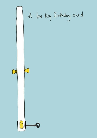 lowkeybirthday funnybirthday Card 40034 created by Blood Bath Cards