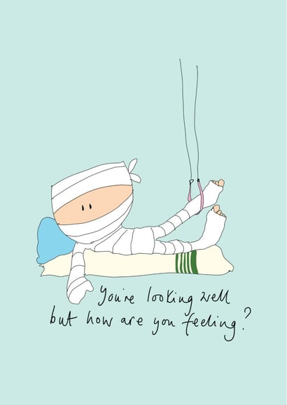 hospital feeling Get Well Card 15755 created by Blood Bath Cards