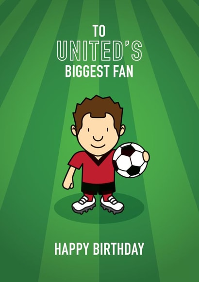 Football Soccer Birthday Card 15095 created by Little Monsters