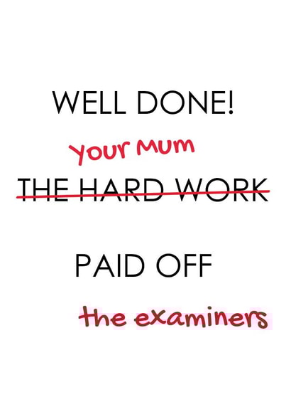 exam graduation Exams Card 9101 created by Pack a Punch Designs