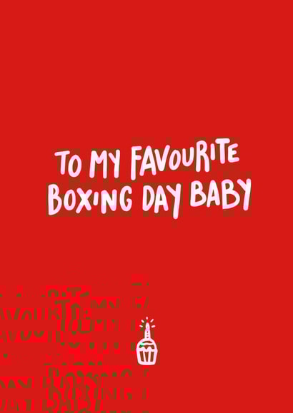 Boxing Day Baby created by Emily Strefford-Johnson