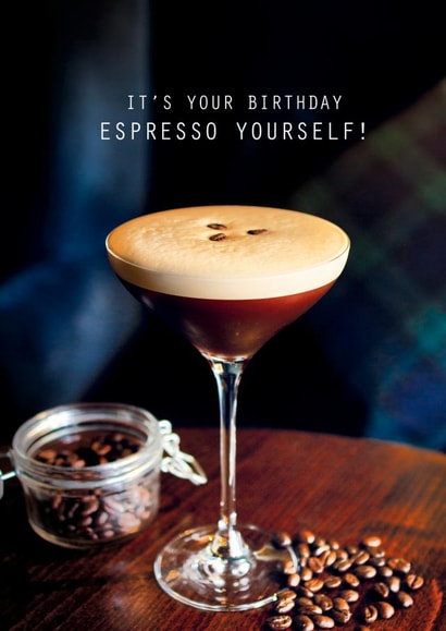espresso martini Birthday Card 13782 | thortful