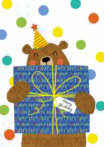 present bear Birthday Card 15771 created by Helen Thompson