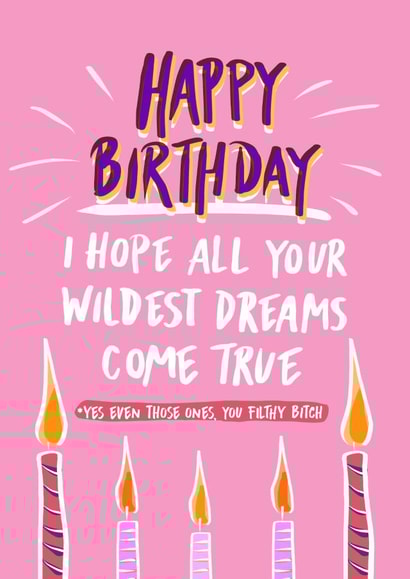 rude naughty Birthday Card 13989 created by Foggish