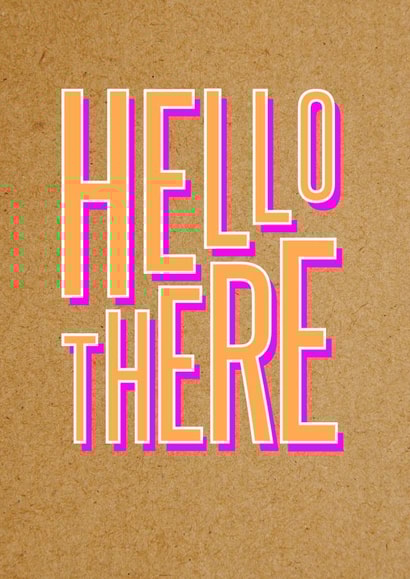 Funny Thinking Of You Card | Hello There created by Bettie Confetti