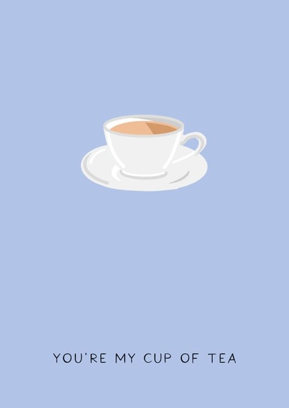 cup tea Anniversary Card 10966 created by Darwin Designs