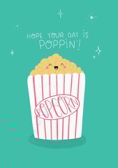 Popcorn food Just because Card 10852 created by Nutmeg and Arlo