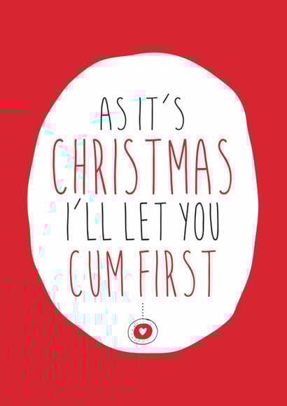 adult rude Christmas Card 15304 created by Dirty Girtie