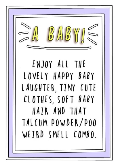 baby birth New Baby Card 7539 created by Go La La!