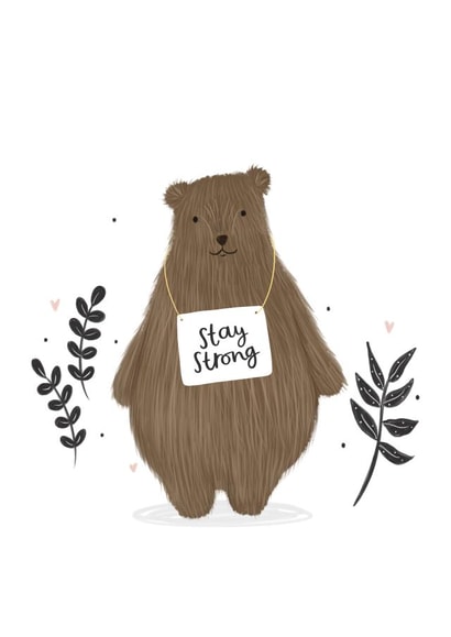 stay strong Get Well Card 4778 created by Abbie Imagine