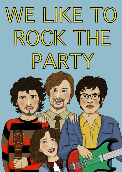 flight of the conchords we Birthday Card 15787 created by Lizzy B Draws.