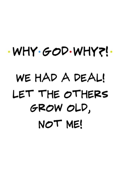 Friends themed birthday card created by Winnie's Design