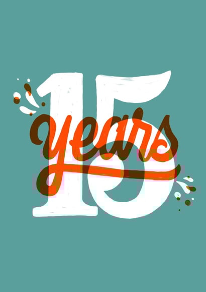 15 years Birthday Card 13353 created by Sophia Sky