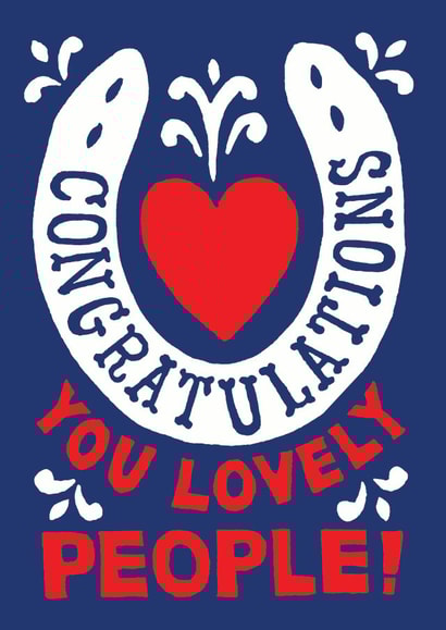 Luck Horseshoe Wedding or Engagement created by Woah there Pickle