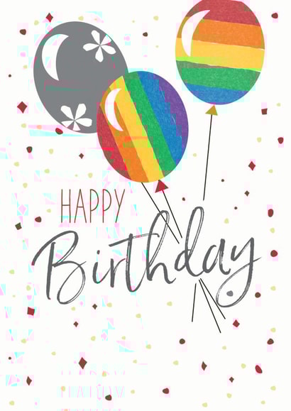 Classic Birthday Card - For Partner - Pride created by Clare Joys