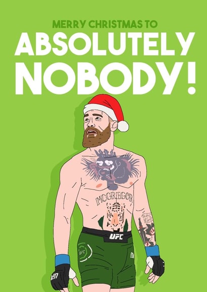 conor mcgregor Christmas Card 13686 created by Pedges Houseboat