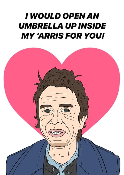 open umbrella Valentines Day Card 37210 created by Pedges Houseboat