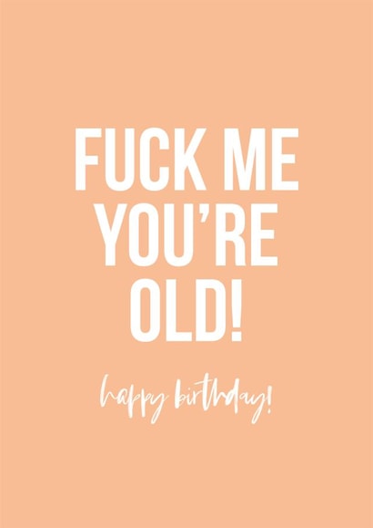 fuck swear Birthday Card 31192 created by Swear Nation