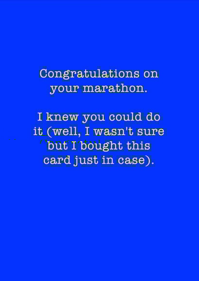 congratulations congrats Congratulations Card 36799 created by Running Cards UK