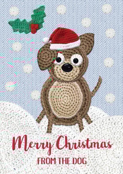 merry dog Christmas Card 25248 created by Lucy Ledger