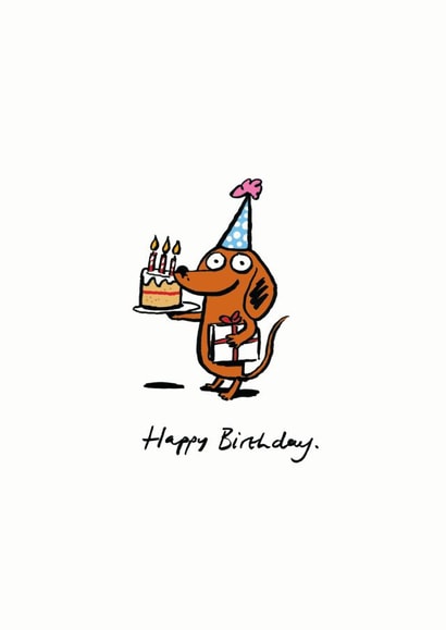 illustration funny Birthday Card 9556 created by Cardinky