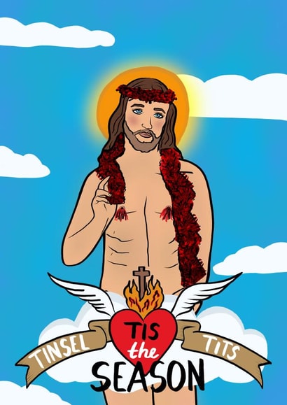 tinsel tits Christmas Card 13992 created by Foggish