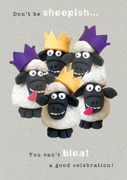sheep punny Birthday Card 3234 created by JellynBean