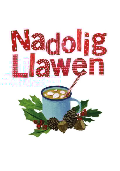cymreig cardiau Christmas Card 15916 created by Cardiau Cymraeg
