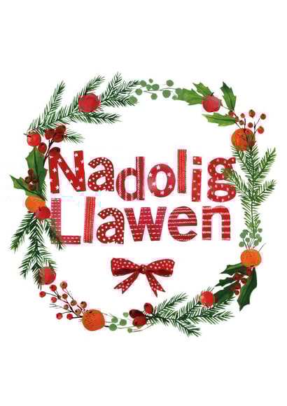 cymreig cardiau Christmas Card 15917 created by Cardiau Cymraeg