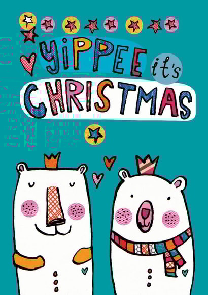 bear cute Christmas Card 14935 created by Alice Palace