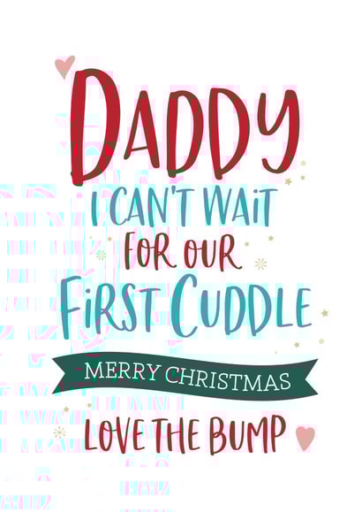 daddy bump Christmas Card 14429 created by Beehive Design