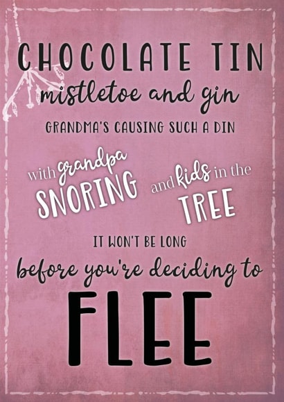 chaos chocolate Christmas Card 37664 created by The Paper Scientist